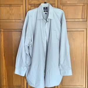 Stafford 20 men’s shirt gray white micro plaid